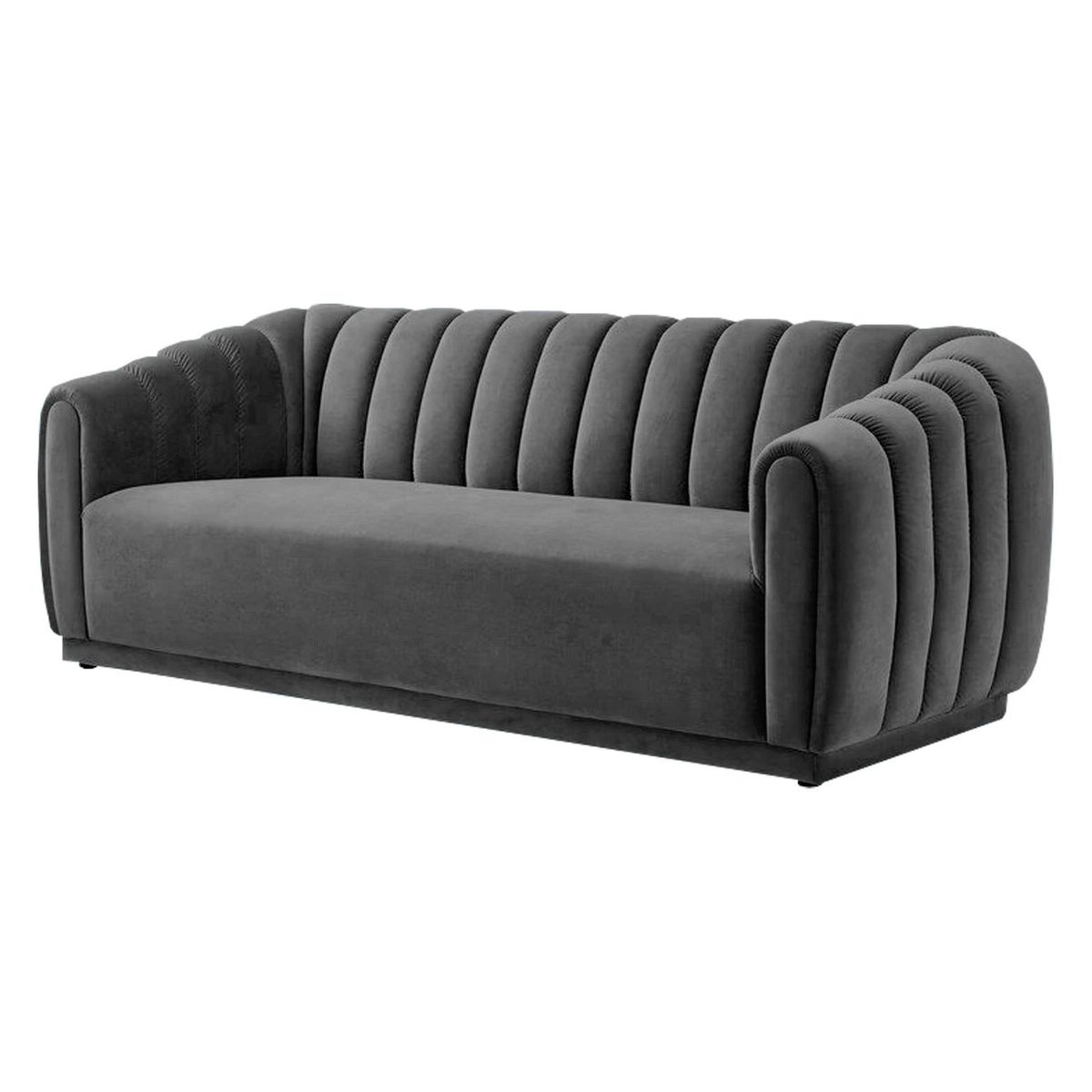 HOME PREMIUM - Sofá 2 Cuerpos Vetinna Grafito