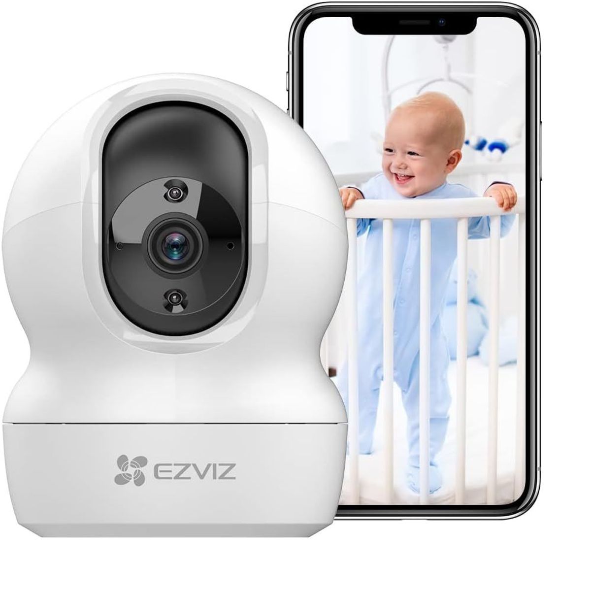 EZVIZ - Cámara de Seguridad Wi-Fi Interior 360° Ezviz CP1 3MP 1080P