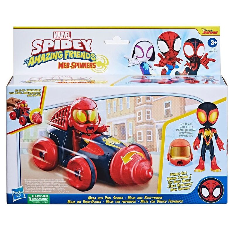 MARVEL - Marvel Spidey - Miles con Vehiculo Perforador