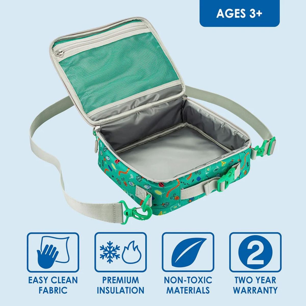 BENTGO - Porta Lonchera Bentgo Kids Lunch Bag - Insectos