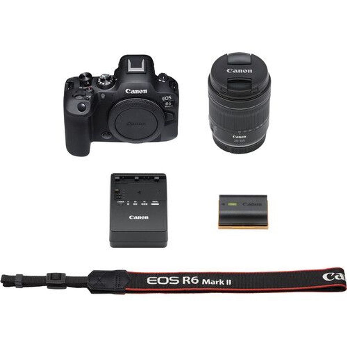 CANON - Camara Canon EOS R6 Mark II + RF 24-105 IS STM+Estuche+Mem64GB
