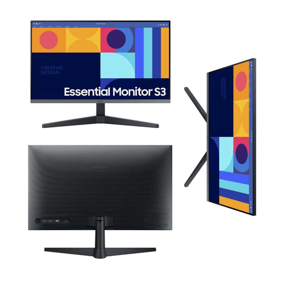 SAMSUNG - Monitor Samsung Essential S3 LS27C330GALXPE 27 Pulgada FHD IPS HDMI DP