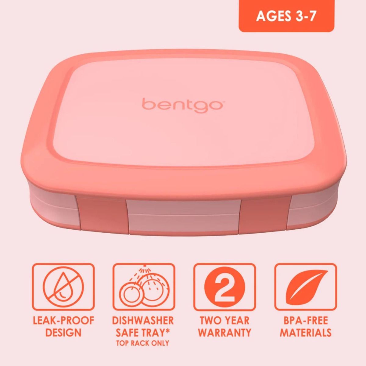 BENTGO - Lonchera Bentgo Kids Lunch Box - Coral_.