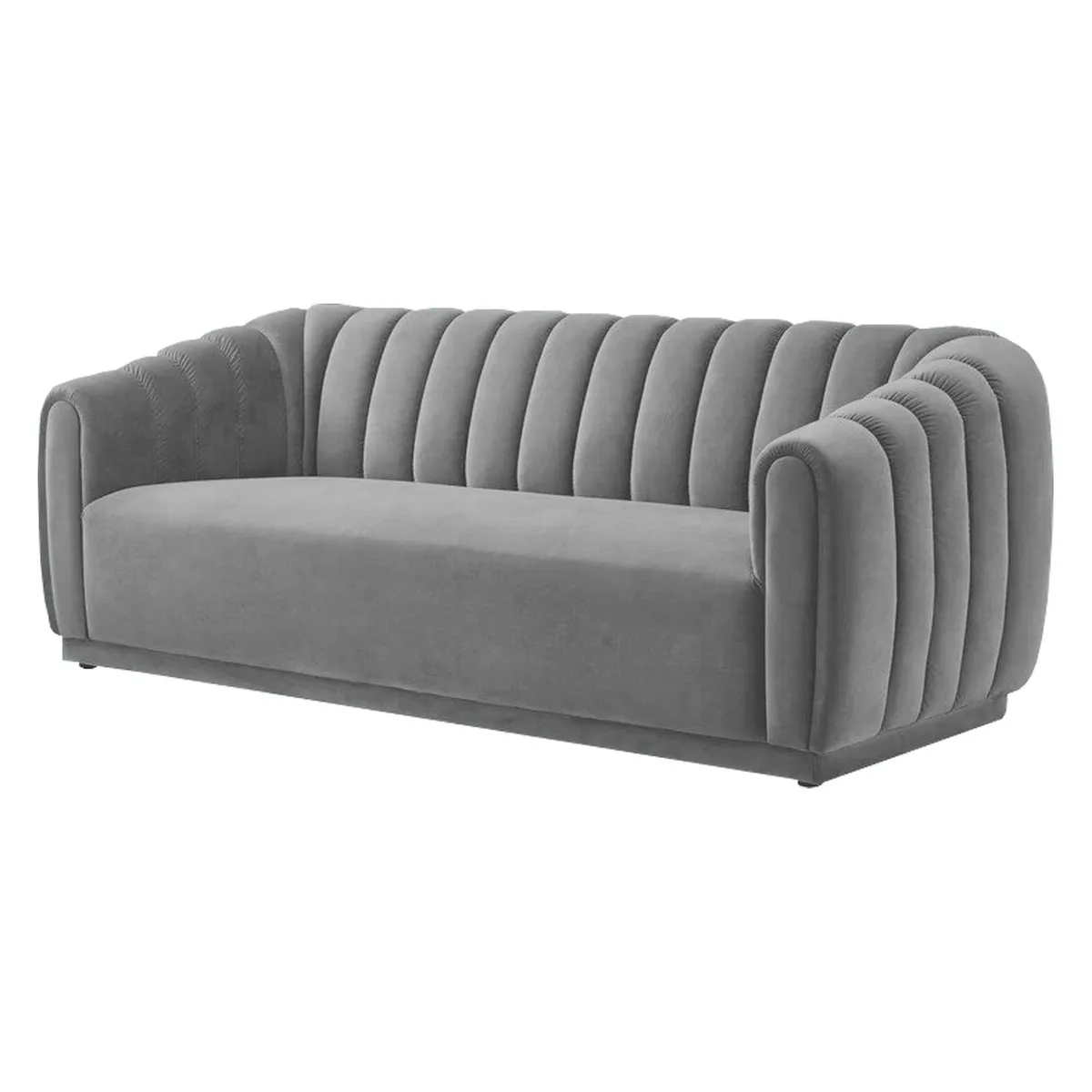 HOME PREMIUM - Sofá 2 Cuerpos Vetinna Plata