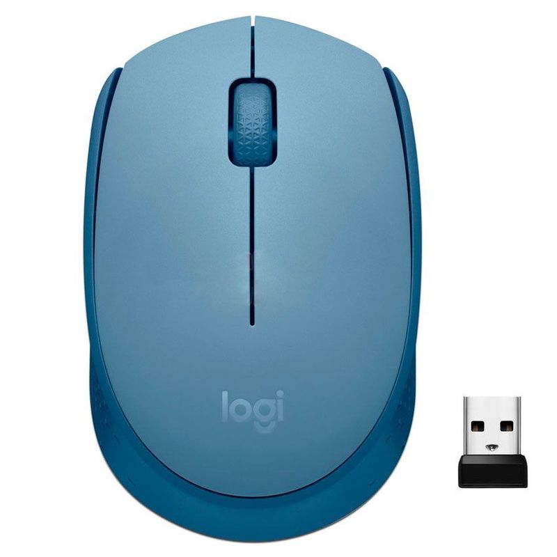 LOGITECH - Mouse Inalámbrico Logitech M170 Color Azul Gris 910-006863