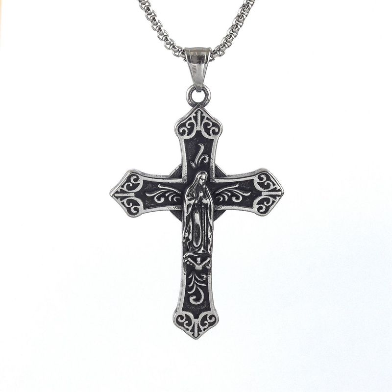 GENERICO - DIJE SANTA CRUZ PLATEADO  DIJ-9