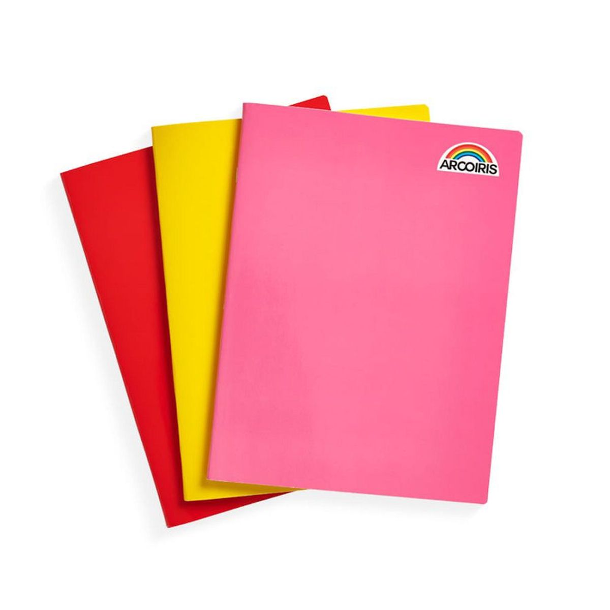 GENERICO - Cuaderno caligrafia triple reglón arcoiris 72 hojas