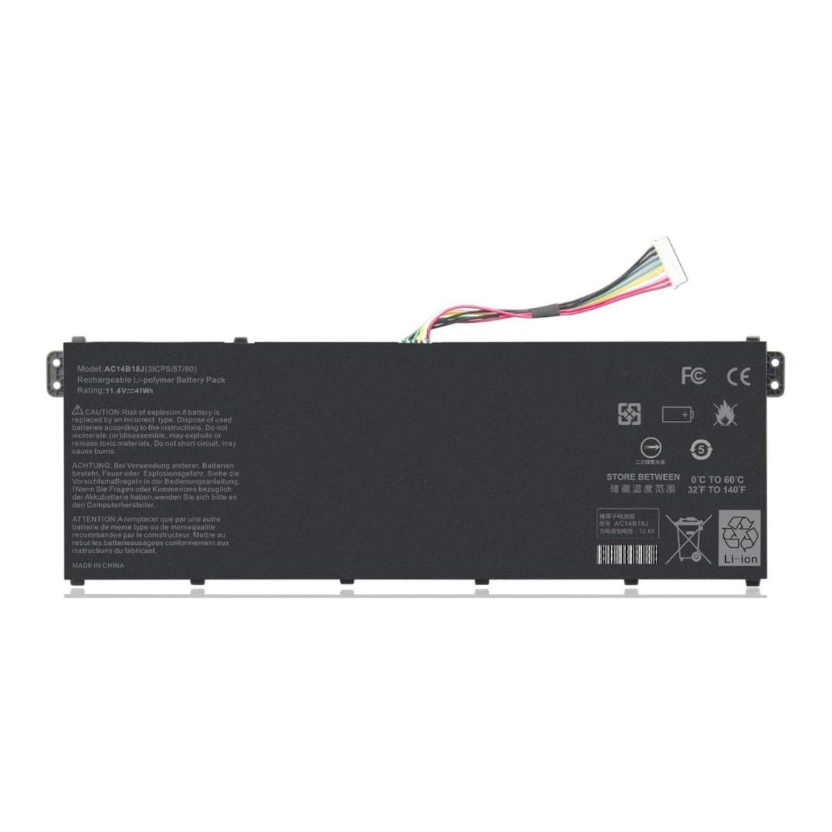 GENERICO - Batería Para Laptop ACER. AC14B18J.  Aspire ES1-111M. ES1-131. ES1-521