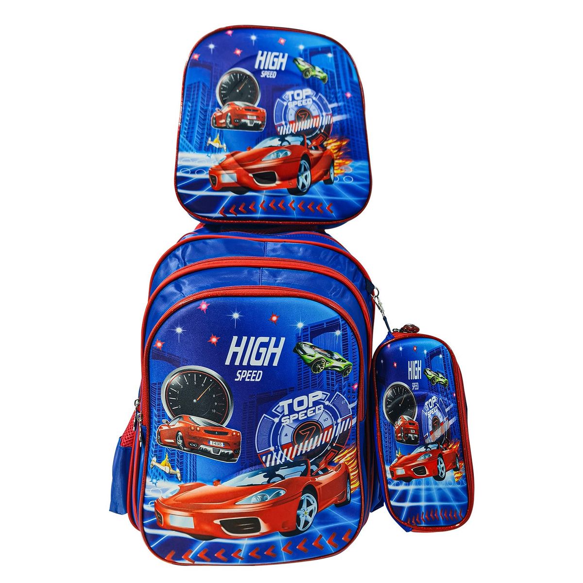 GENERICO - Mochila Escolar Infantil Para NIÑOS 3 en 1 con Ruedas Tamaño Oficio