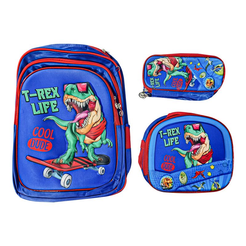 GENERICO - Mochila Escolar Infantil Para NIÑOS 3 en 1 con Ruedas Tamaño Oficio