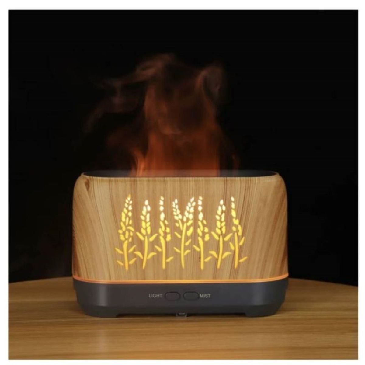 GENERICO - Humificador  Ultrasónico  con Luces Led modelo Flama