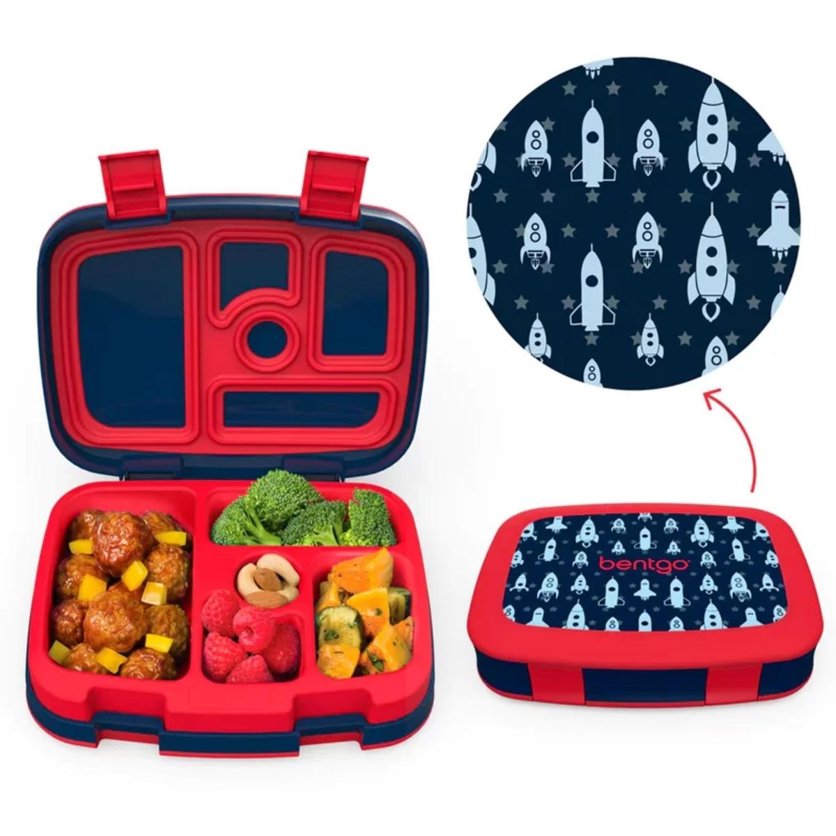 BENTGO - Set Tomatodo y Lonchera Bentgo Kids - Cohetes