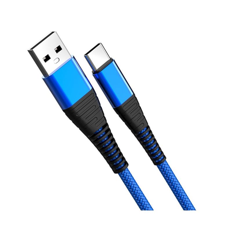 GENERICO - Cable Cargador USB-C Nylon Longitud 2mt