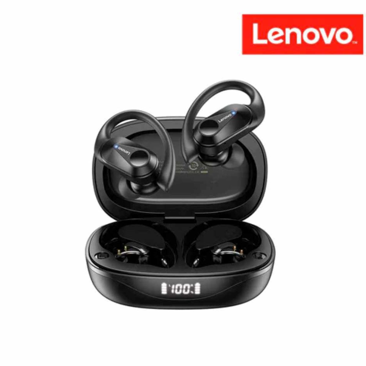 LENOVO - Audifono Bluetooth Lenovo LP75 Sports Wireless 5.3 - Negro