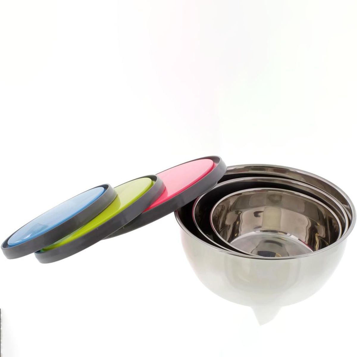 INSPIRA - Juego de 3 Tazones con Tapa Recipiente Contenedor