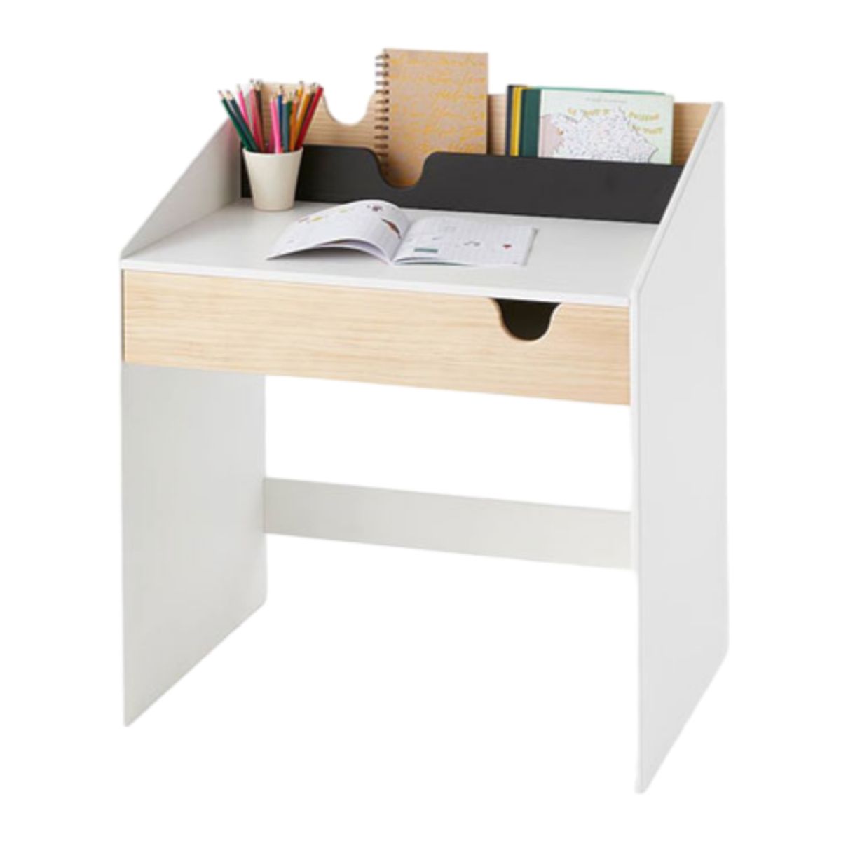 GENERICO - Combo Infantil Escritorio & Librero Asaf - Petrox Home