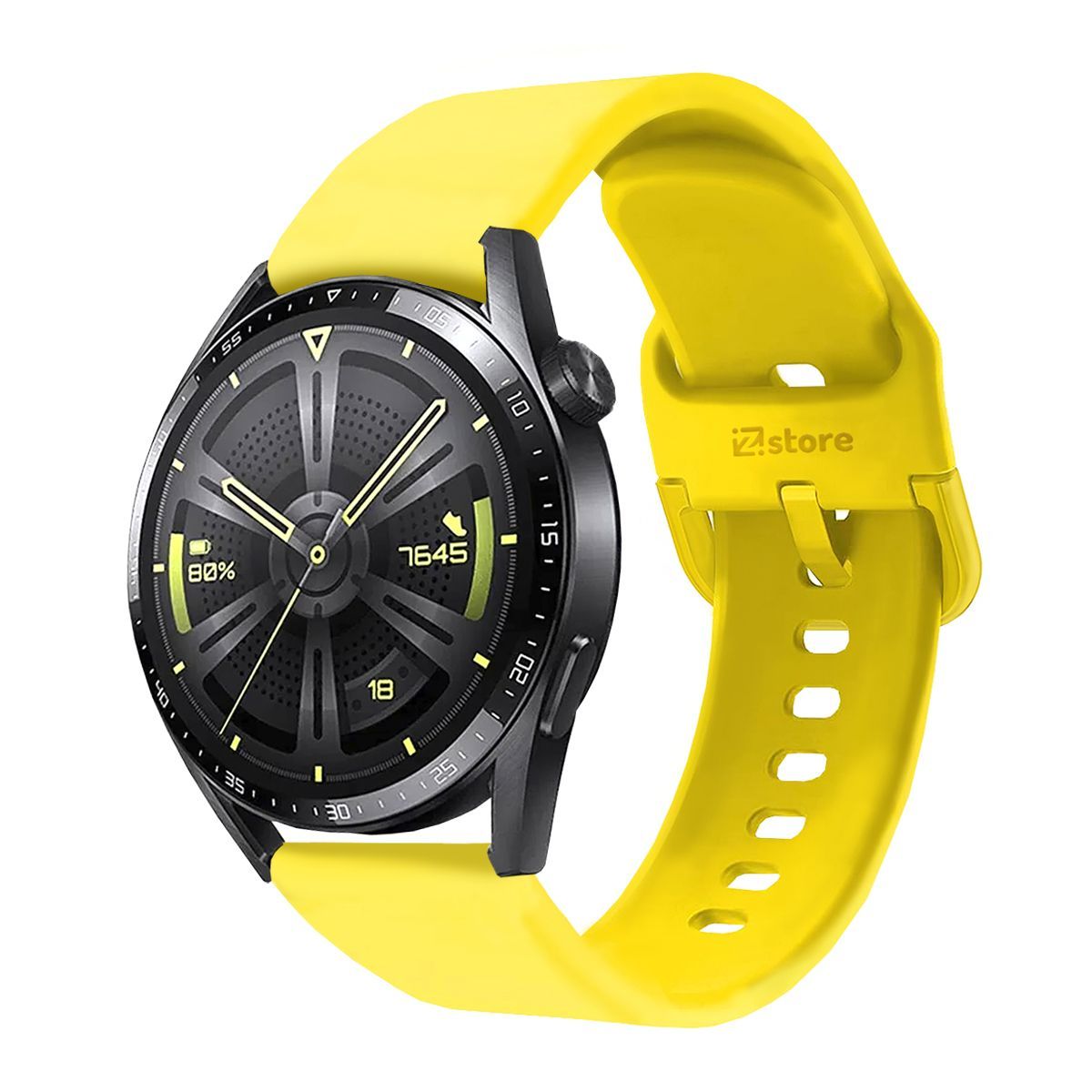 GENERICO - Correa Compatible Con Huawei GT3 Amarillo Hebilla 22mm