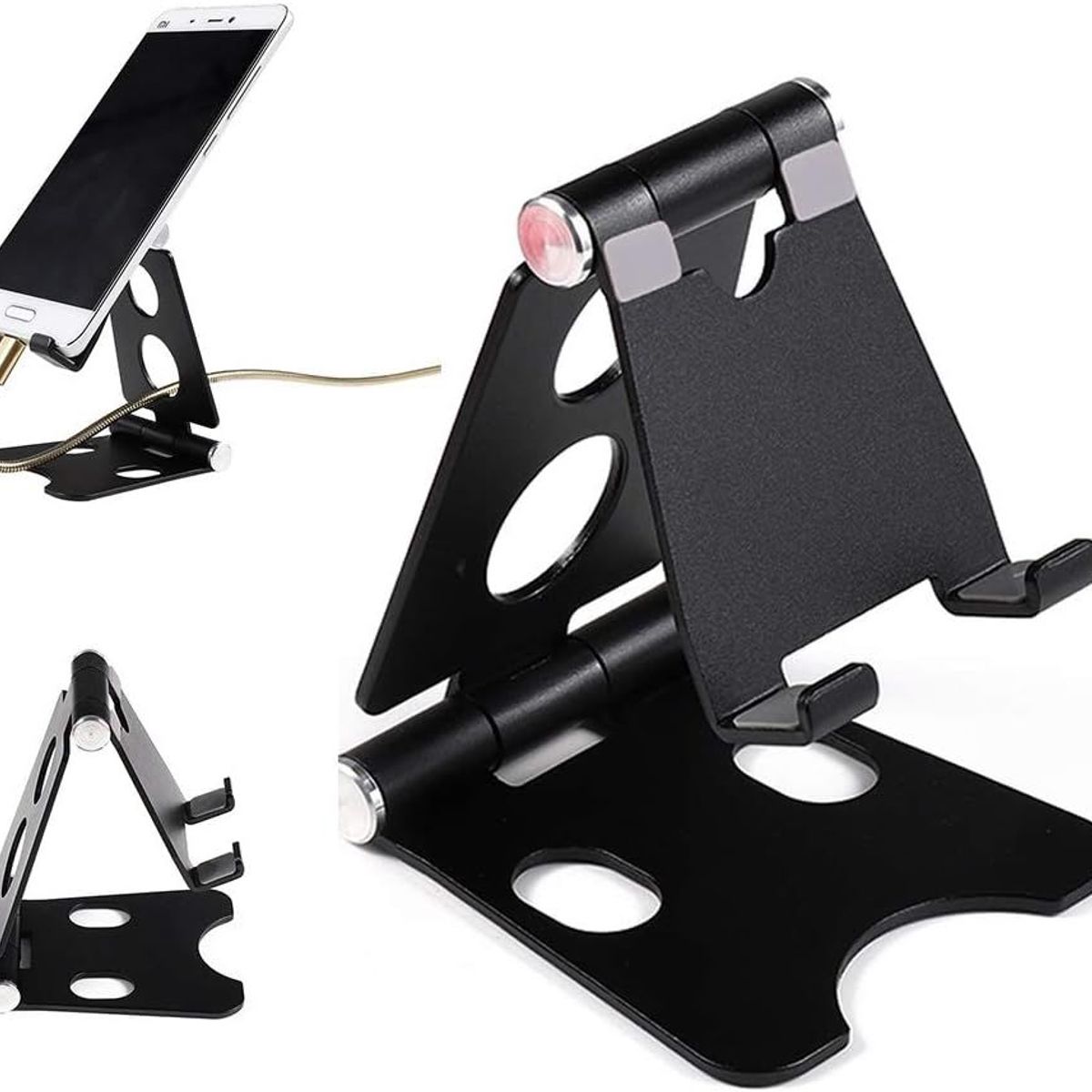 GENERICO - Soporte de celular para escritorio o mesa de metal