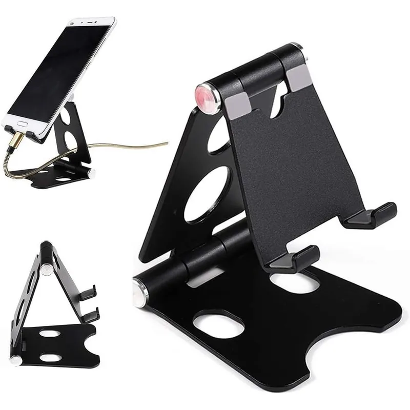 GENERICO - Soporte de celular para escritorio o mesa de metal