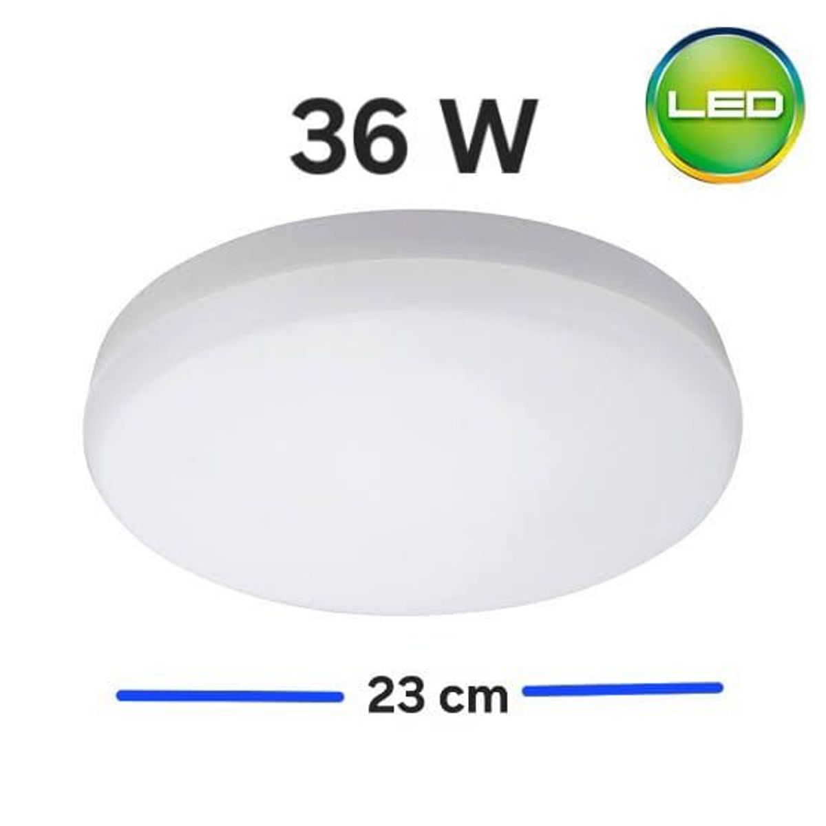 HOME LIGHT - Panel LED Circular Hielo 36W Luz Dia Deluxe HOME LIGHT