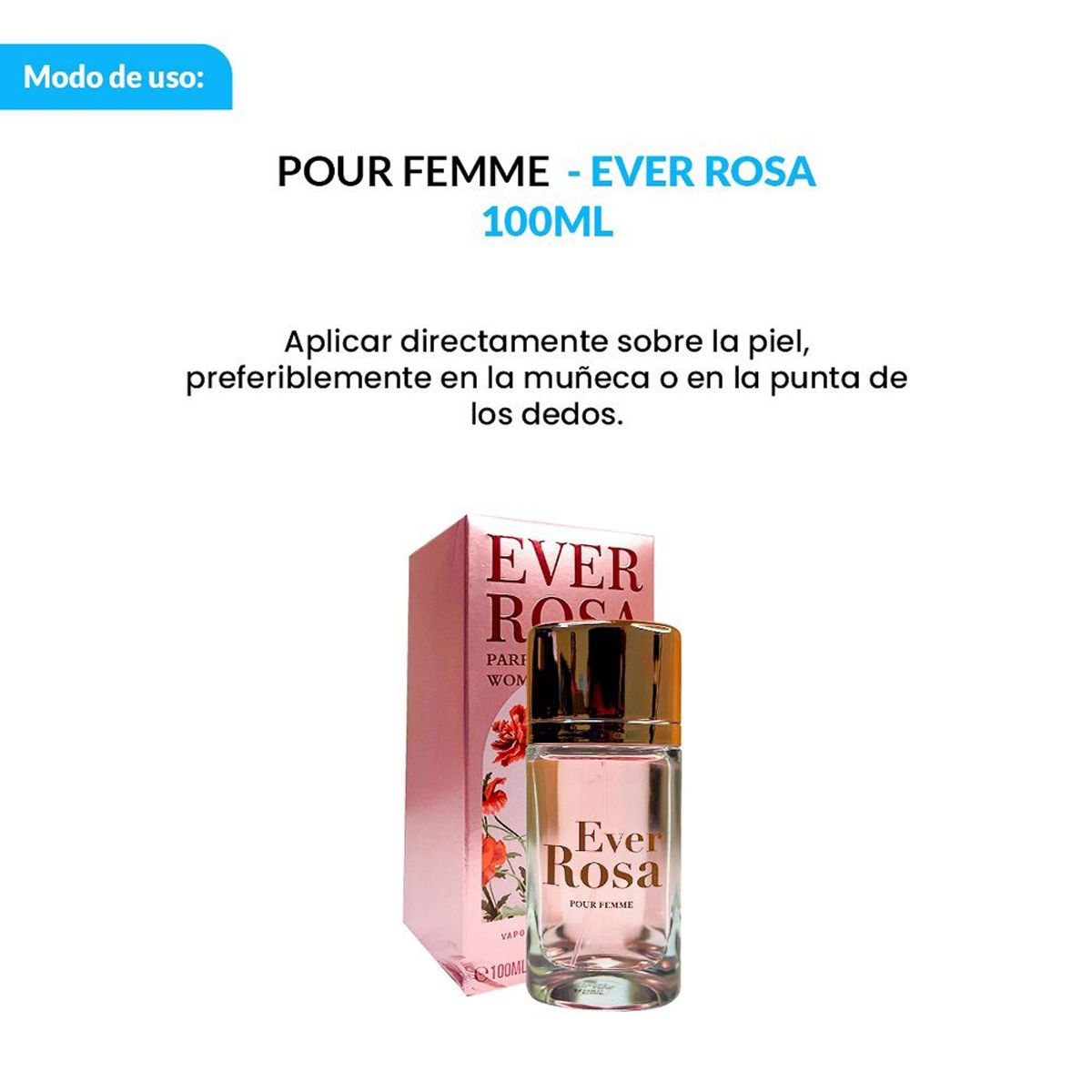 GENERICO - 3 VAPORISATEUR NATURAL SPRAY EAU DE PARFUM - EVER ROSA