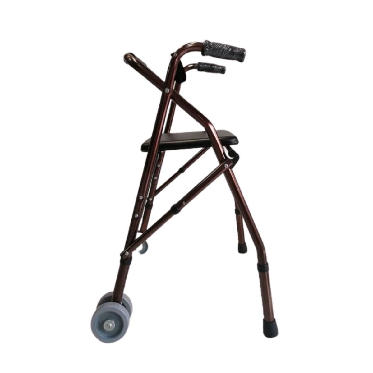 GENERICO - Andador aluminio marrón con asiento