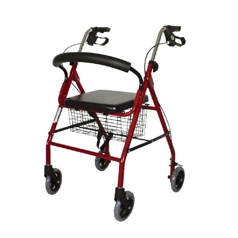 GENERICO - Andador de aluminio plegable con cesta