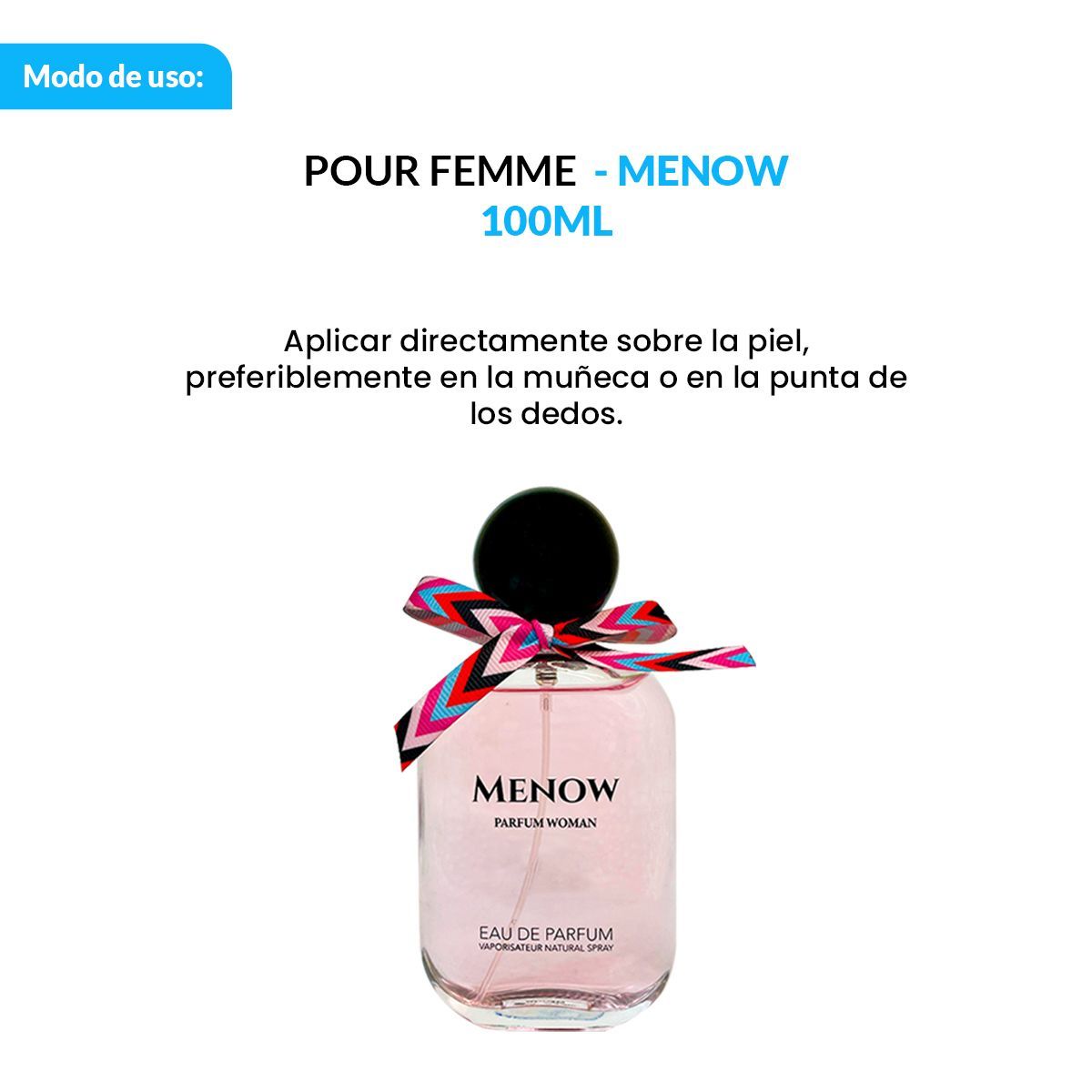 GENERICO - EAU PARFUM VAPORISATEUR NATURAL SPRAY - MENOW PARFUM WOMAN