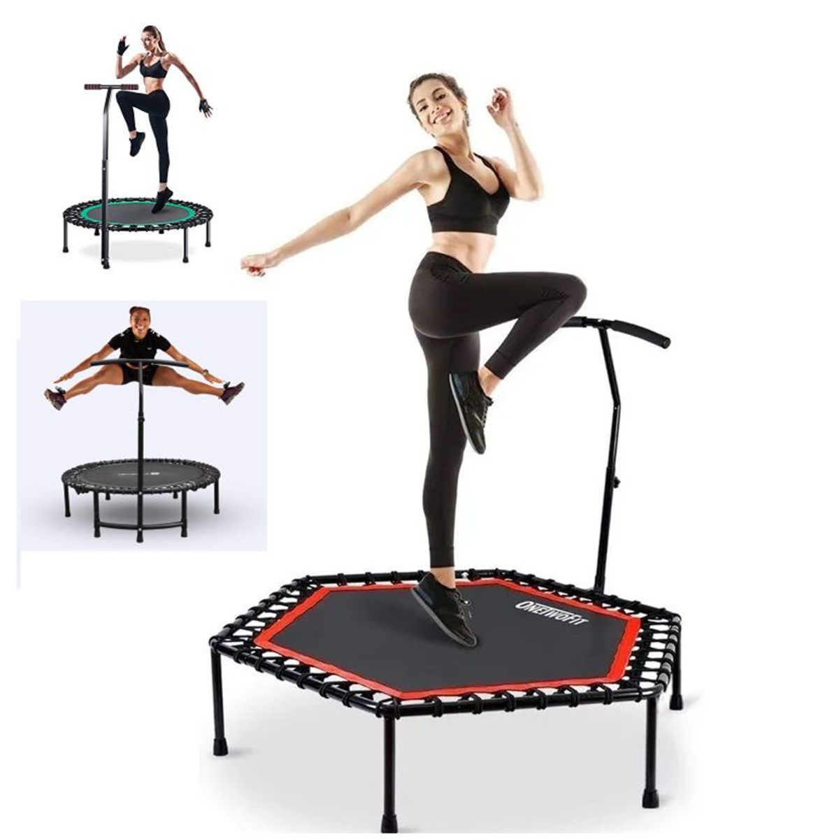 GENERICO - Trampolin de Gimnasio  100cm diametro  y Altura 130cm