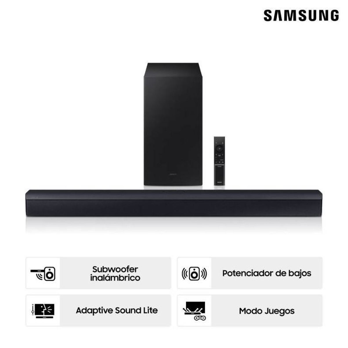 SAMSUNG - Soundbar Samsung Bluetooth 2.1 CH HW-B450