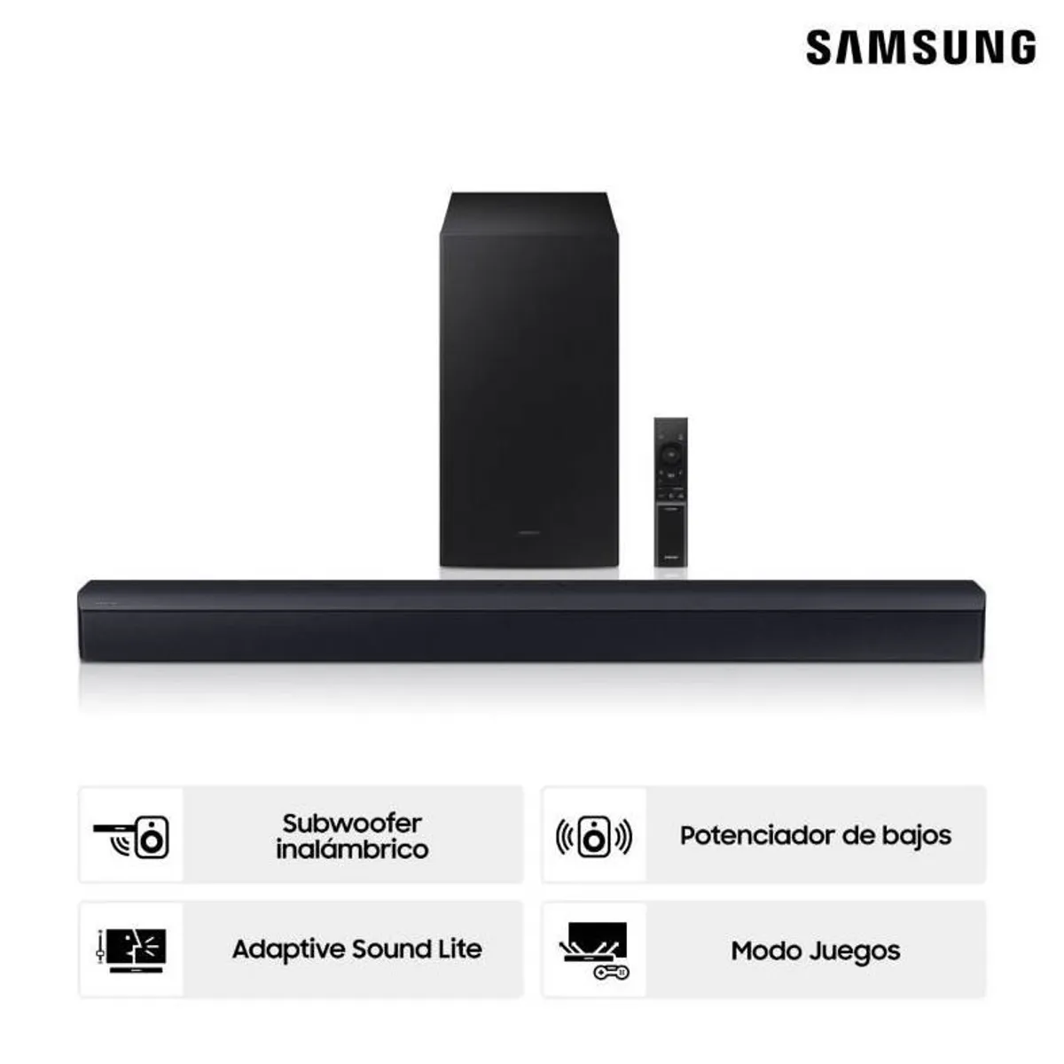 SAMSUNG - Soundbar Samsung Bluetooth 2.1 CH HW-B450