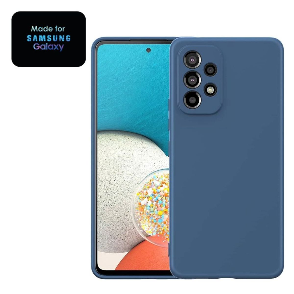 GENERICO - Silicone Case Samsung A52 Con Marca