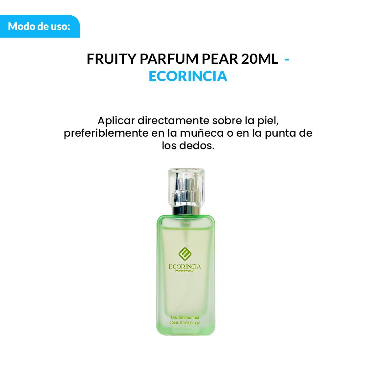 GENERICO - 3 FRUITY PARFUM PEAR - ECORINCIA