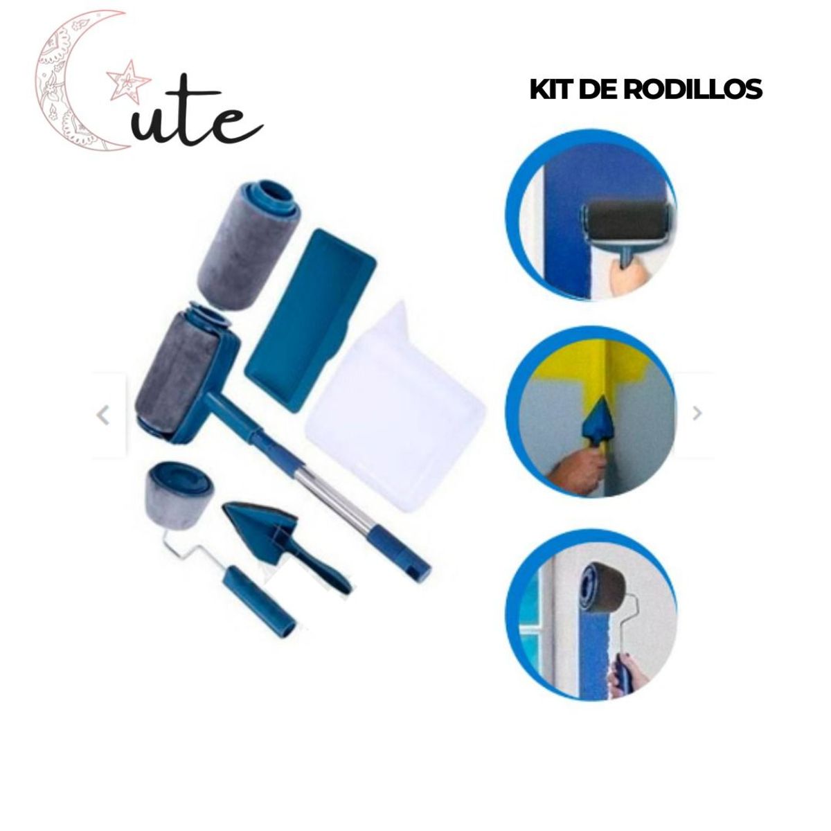 GENERICO - KIT DE RODILLOS PARA PINTAR