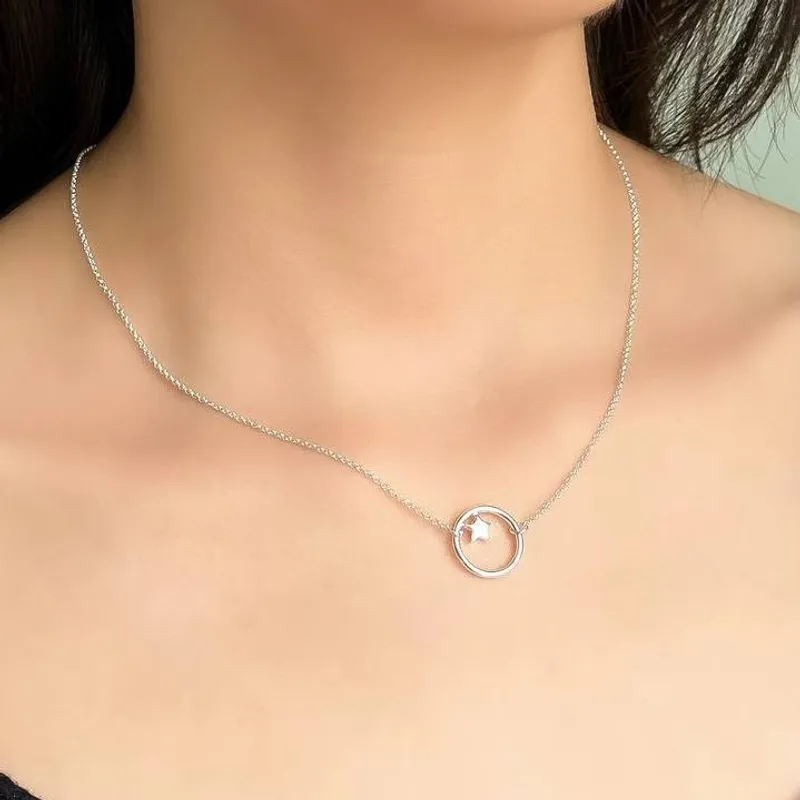 JOYERIA D'PILMER - GARGANTILLA  KARMMA ESTRELLA PLATA 925