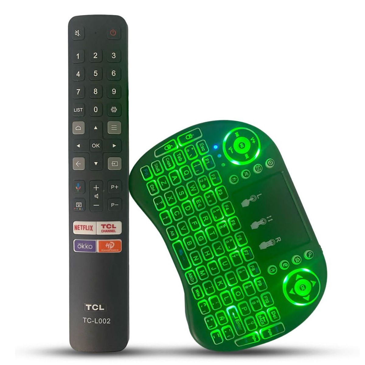UNIVERSAL - Control Remoto Tcl Generico Smart Modelo FMR8 + Teclado
