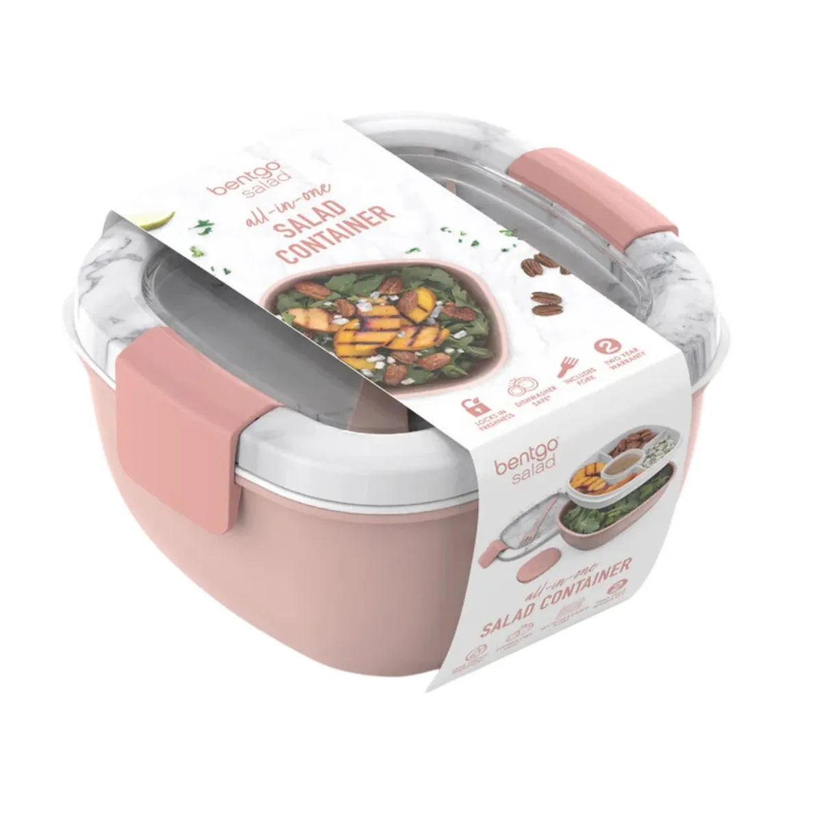 BENTGO - Lonchera para Ensalada Salad Bentgo Lunch Box - Blush Marble