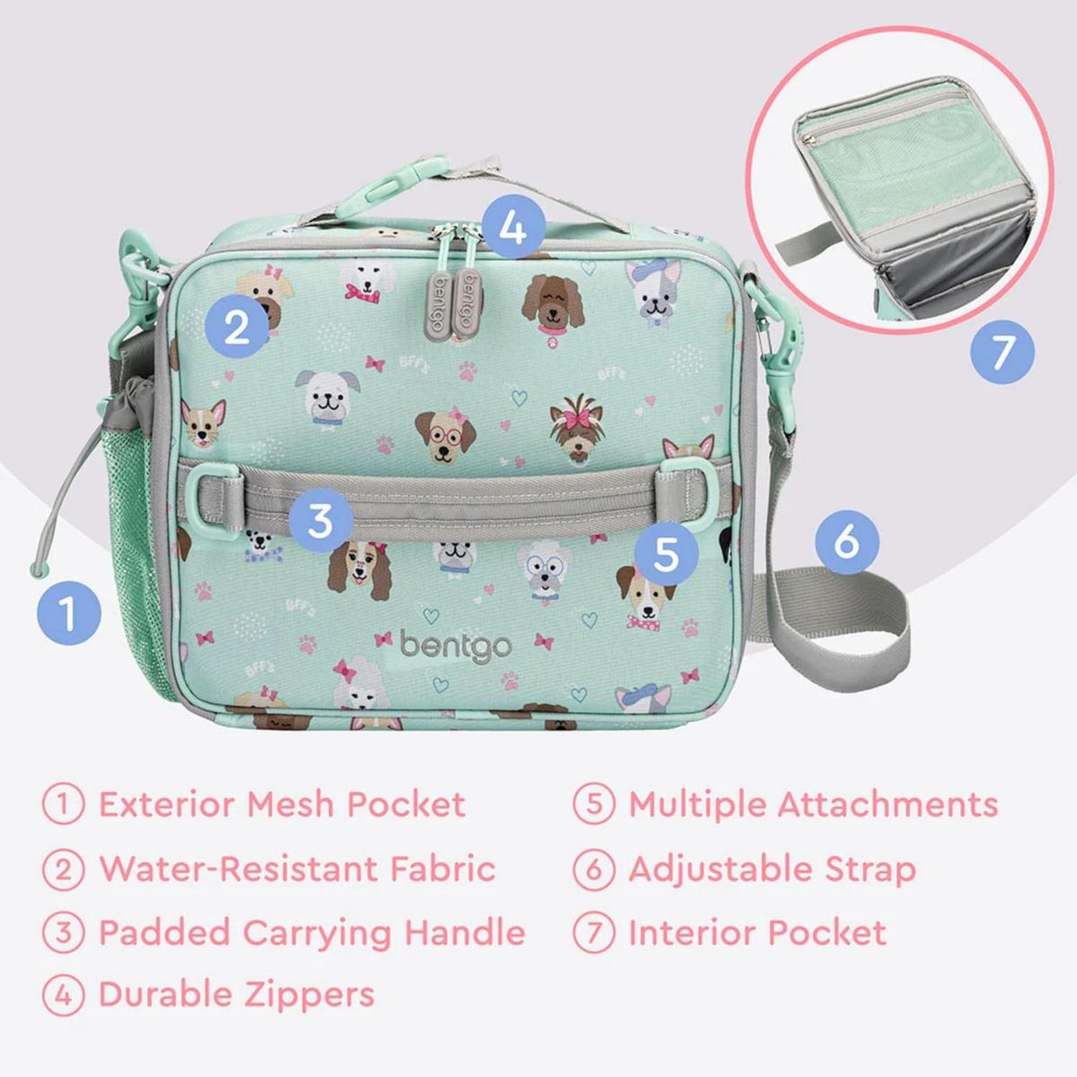 BENTGO - Porta Lonchera Bentgo Kids Lunch Bag - Puppy Love