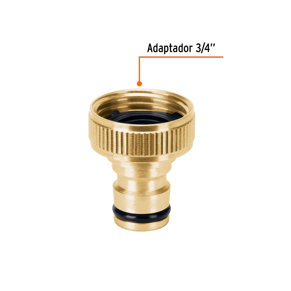 TRUPER - Conectores de laton solido sistema click hembra Truper