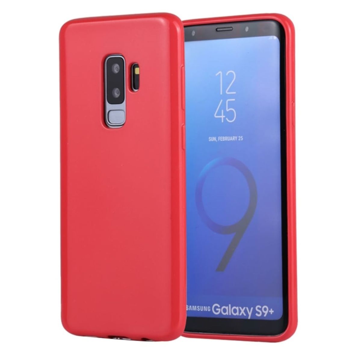 GENERICO - Funda Case for Samsung S9 Plus Jelly Pearl Fucsia Antishock Resistente