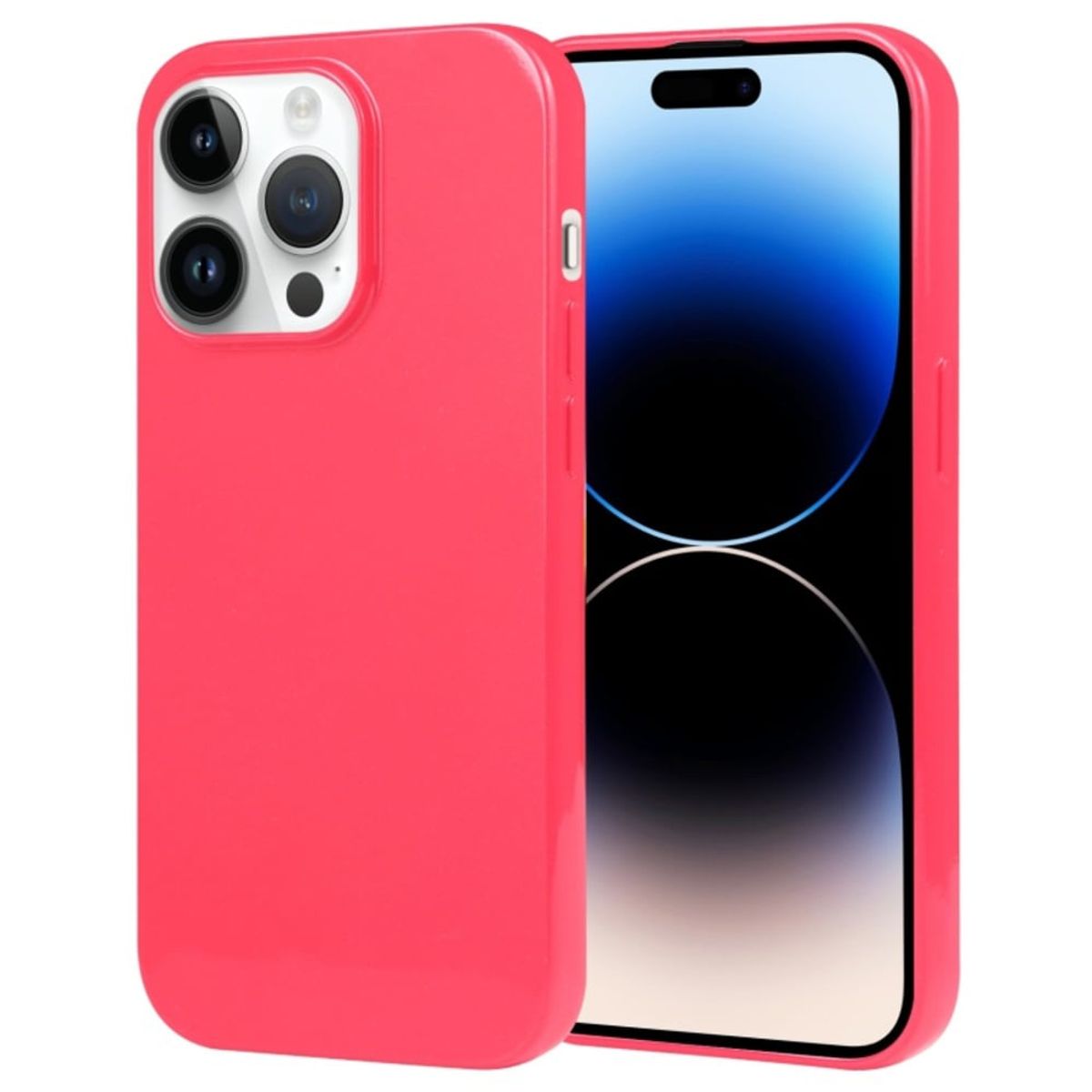 GENERICO - Funda Case para Samsung A53 5G Jelly Pearl Fucsia Antishock Resistente