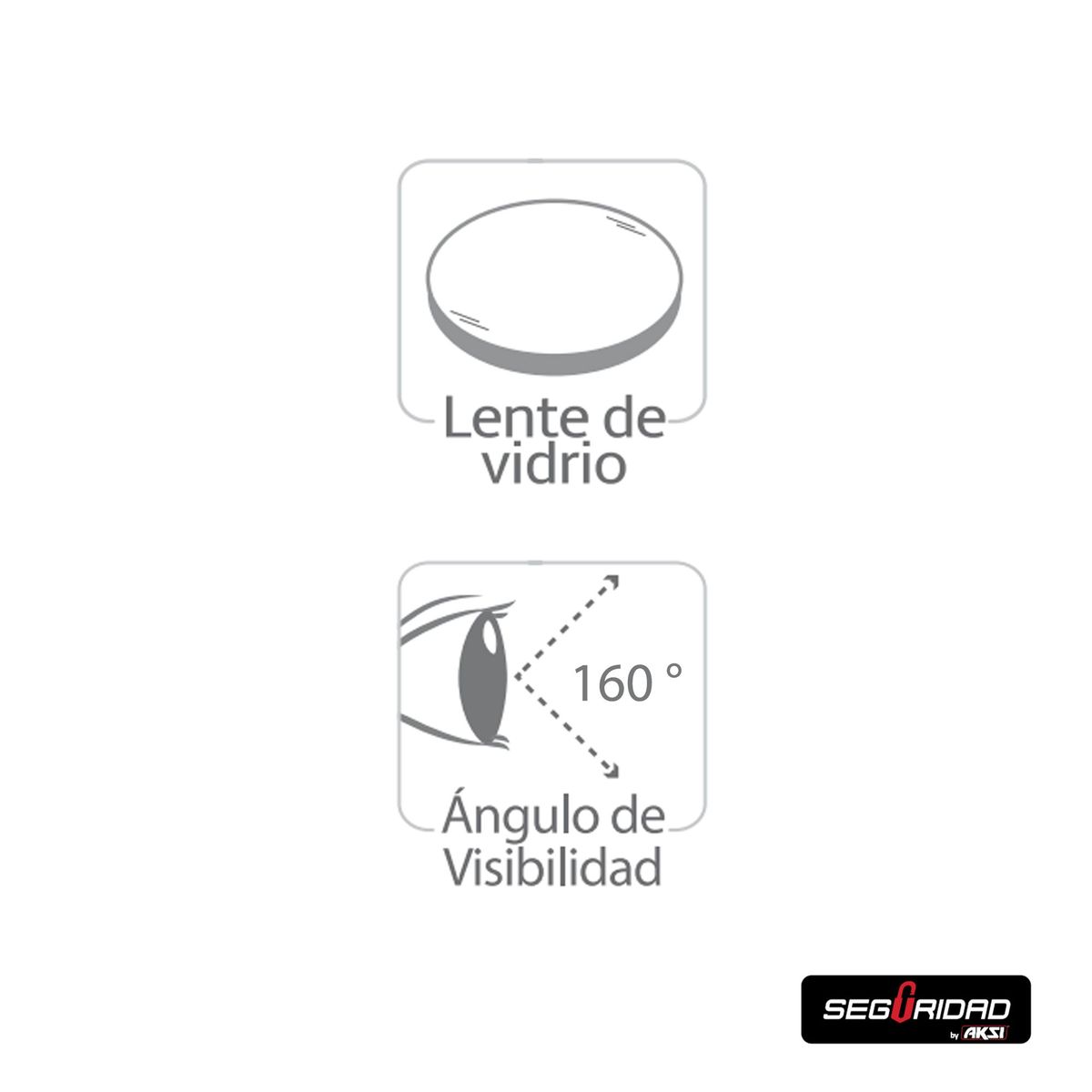 AKSI - Mirilla de Seguridad Aksi con acabado Latón Brillante