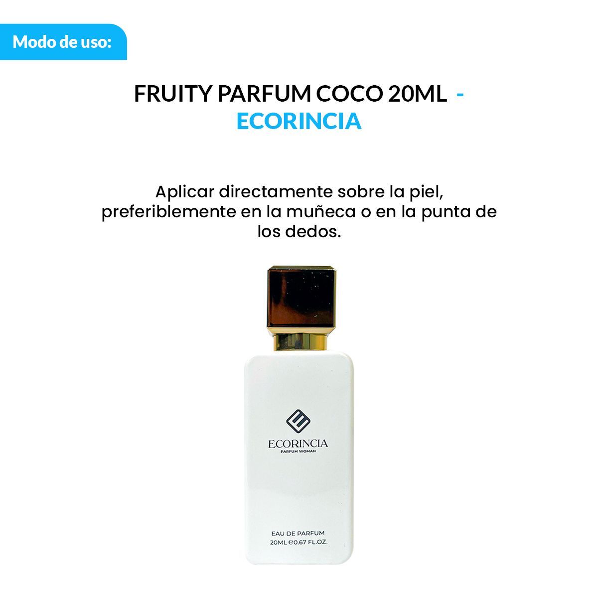 GENERICO - 3 FRUITY PARFUM COCONUT- ECORINCIA