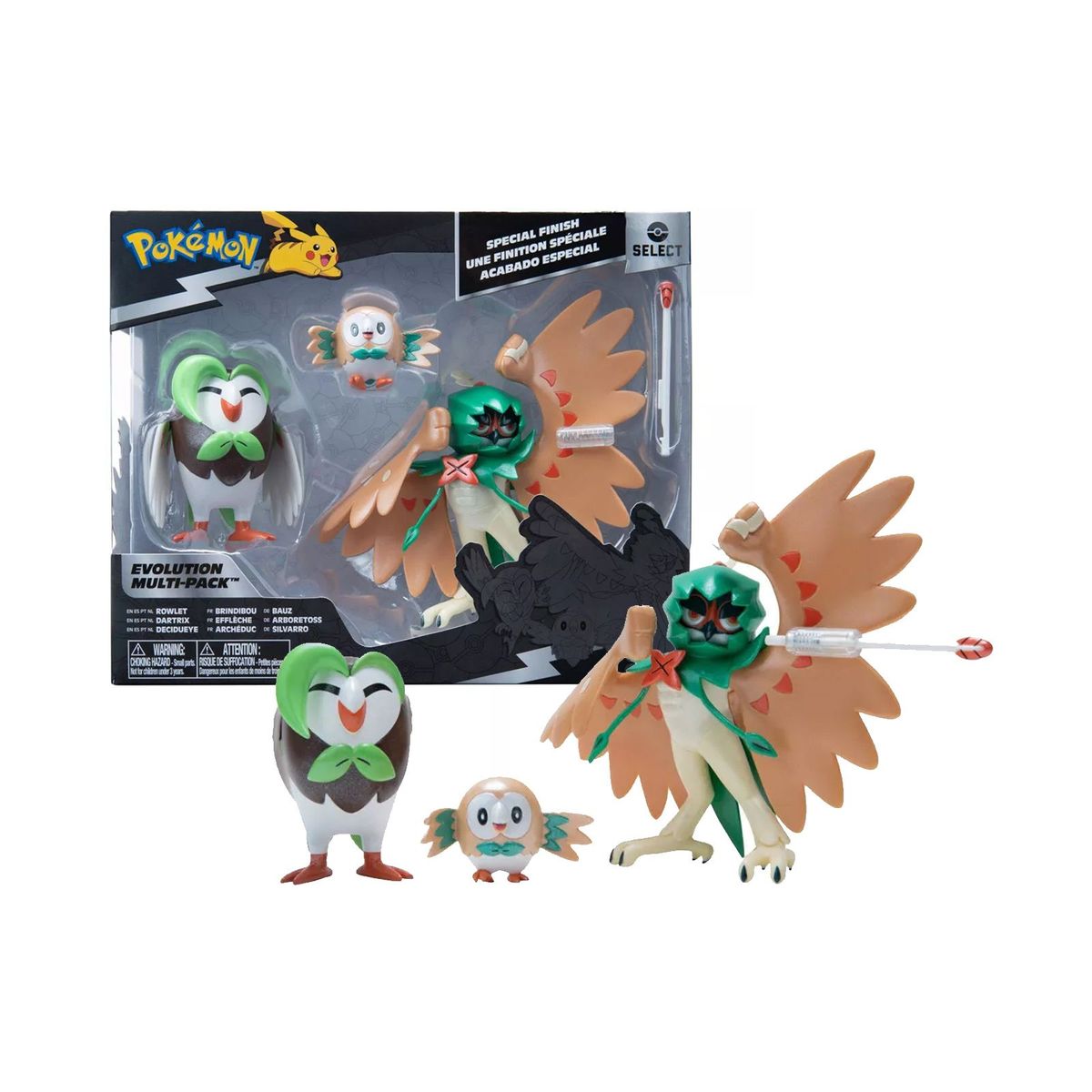 POKEMON - Pokemon Select Decidueye Rowlet Dartrix