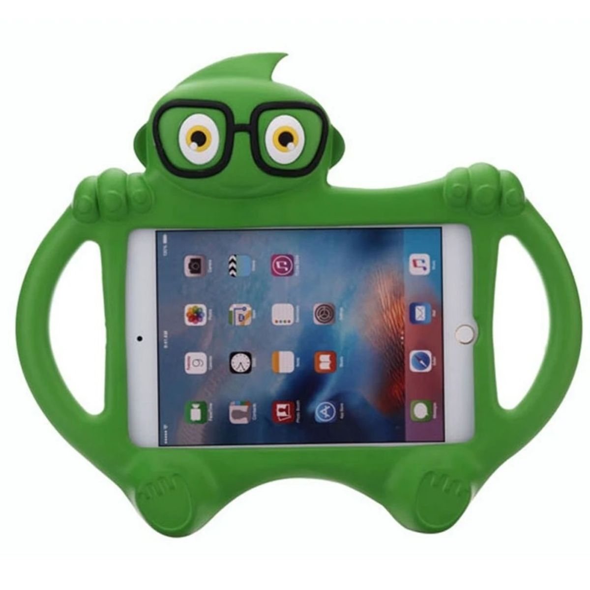 GENERICO - Funda Universal de Tablets de 10 de Goma Mostrito - Verde Limon