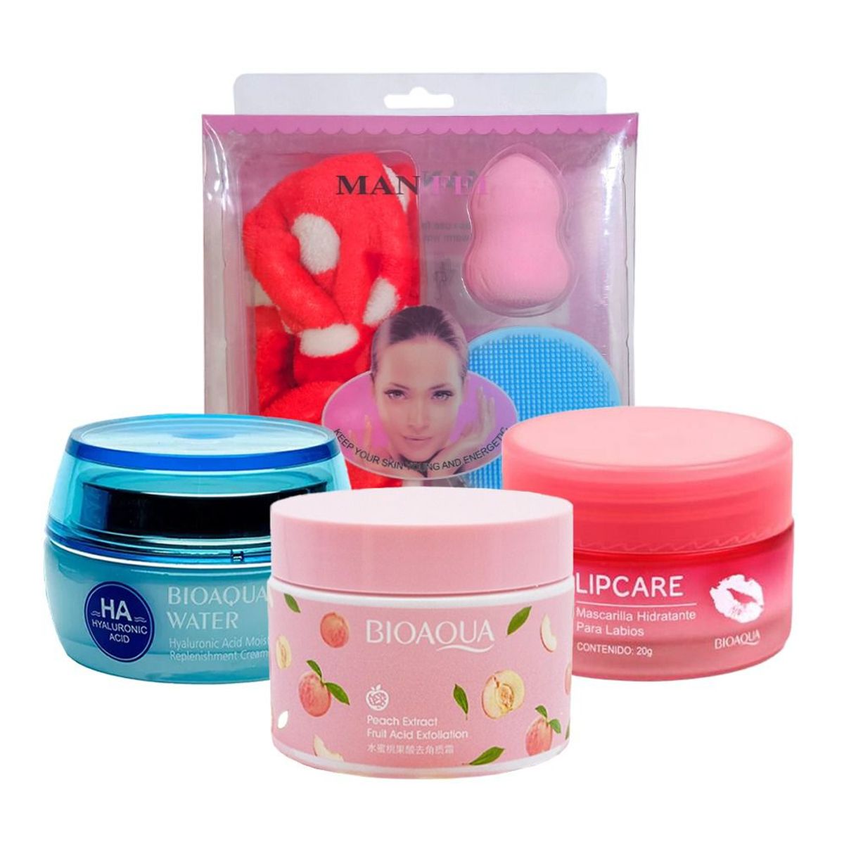BIOAQUA - Pack Exfoliante  Hidratante y Belleza Bioaqua