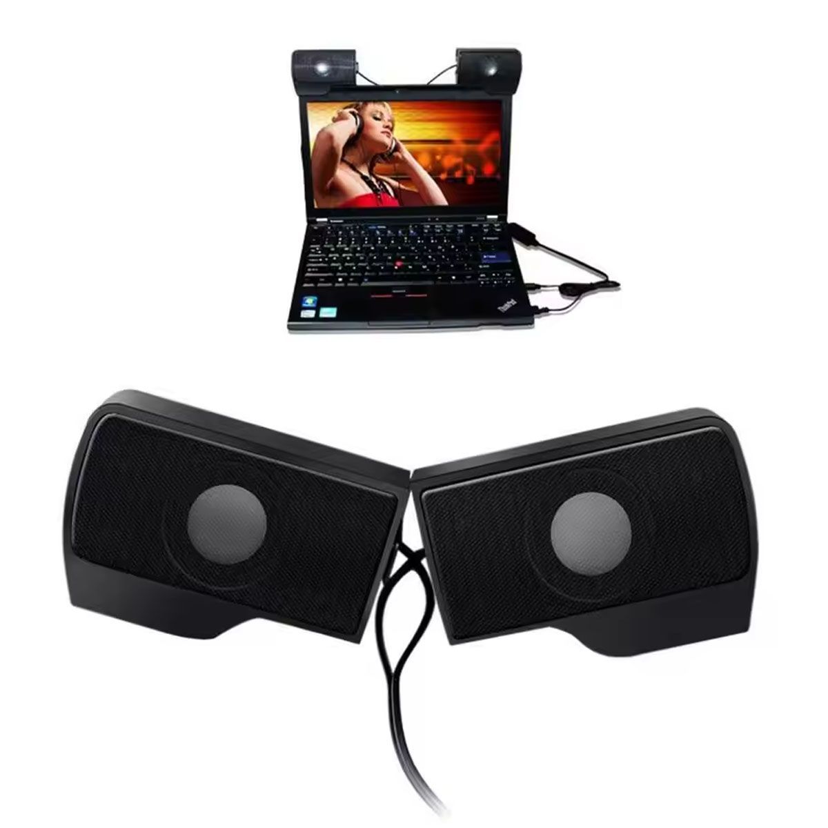 GENERICO - Mini Parlante USB Portátil Sound Bar Para Laptop o Smartphone