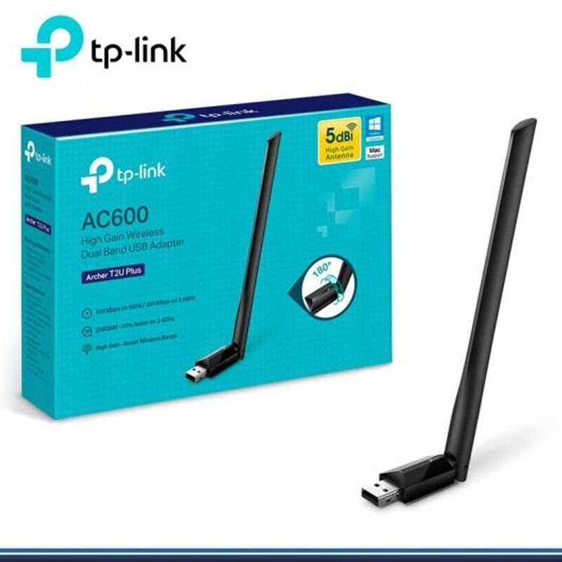 TP LINK - TP-LINK ADAPTADOR USB ALTA GANANCIA AC600 t2u