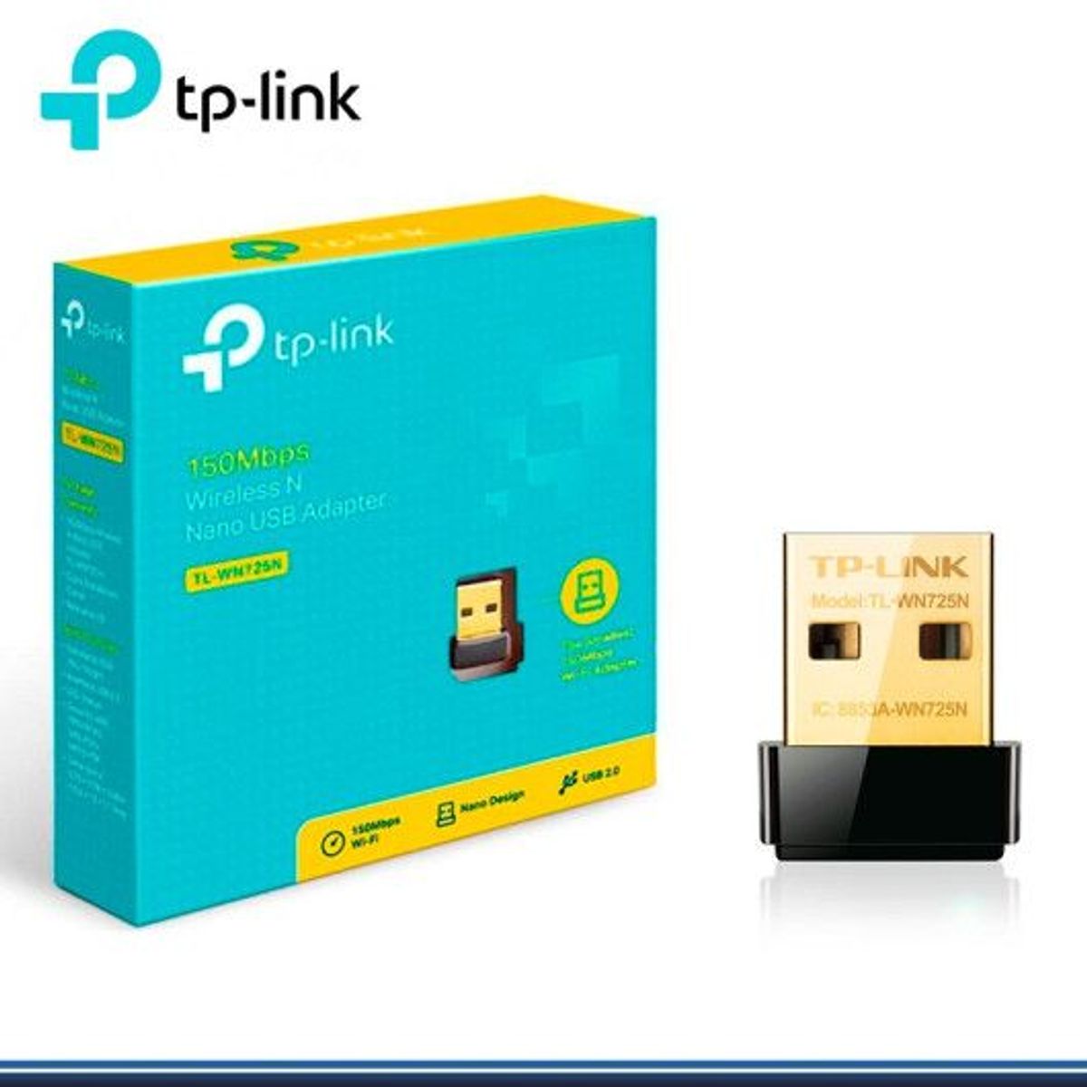 TP LINK - Tp-Link Tl-Wn725n Adaptador Nano Usb Inalambrico 150Mbps