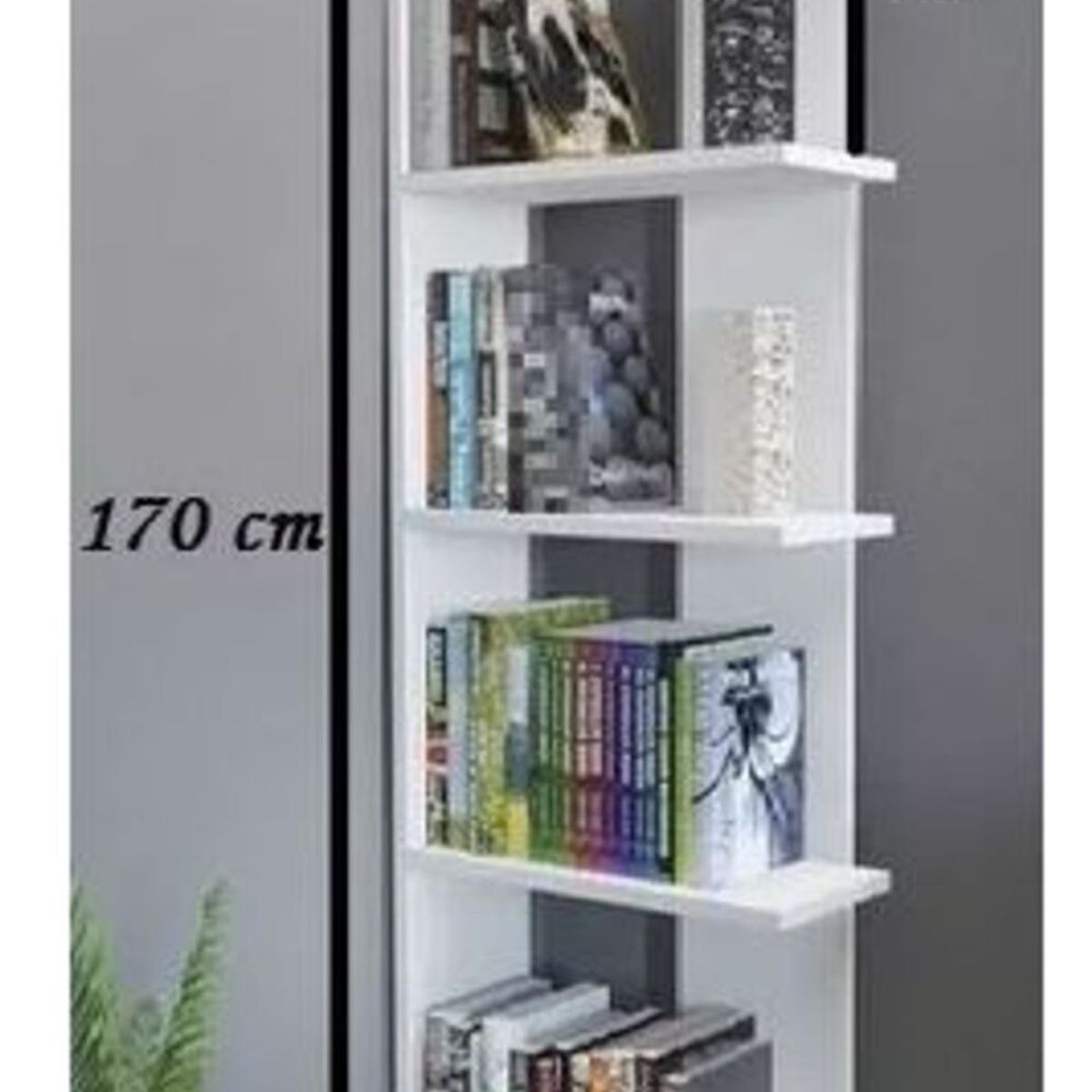 TU MESITA - Estante Librero Salvador 4 repisas color Blanco TU MESITA